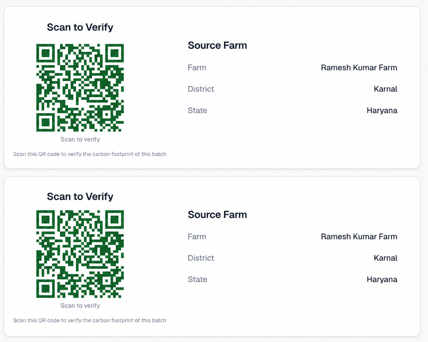 Batch Traceability and QR Passport